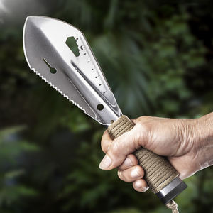Paleta de mano multifunción portátil de acero inoxidable DIY, pala de supervivencia para excavación de vegetales salvajes al aire libre para jardinería - Product Image 5