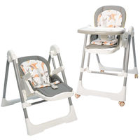 Chaise Haute Bébé Multifonctionnelle et Réglable en Hauteur pour l'Alimentation des Enfants