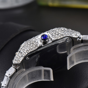 Nouvelle montre en acier inoxydable de haute qualité, style hip-hop, entièrement sertie de diamants, pour homme, 40 mm - Product Image 6