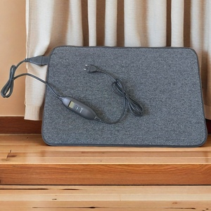 Grand chauffe-pieds sous le bureau de 50*70cm avec écran LCD-Prise détachable, chaleur et minuterie réglables, surface douce pour tapis - Product Image 6