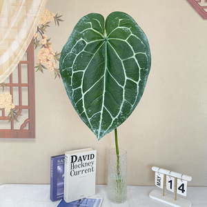 Exportation de qualité artificielle soie feuilles de bananier fleur plante Arrangement pour la décoration de mariage feuilles artificielles mur vert - Product Image 3