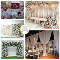 Soporte de Fondo Portátil de Aluminio para Decoración de Eventos y Bodas - Ligero y Ajustable