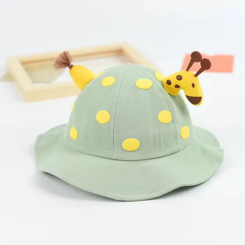 Children's hats deer fisherman hat boys and girls sunshade baby pot hat