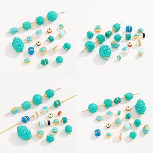 Cuentas de Buda Turquesa NANTONG, Formas Mixtas, Aleación, Accesorios para Hacer Joyería DIY - Product Image 3