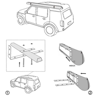 Oxford — tente de toit rétractable pour voiture, SUV 600d, pare-soleil latéral, pour voyage en plein air, Camping, 2020