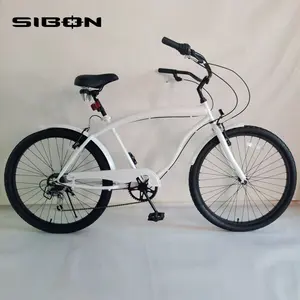 Sibon B0270101 High Carbon Stalen Frame V Rem Gemaakt In China 26 "Beach Cruiser Fiets