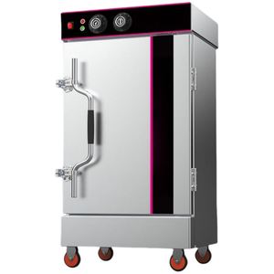 Vaporera Industrial para Restaurantes, 12 Bandejas, Multiusos para Cocinar Arroz, Pan y Mariscos, Opción Eléctrica de 220V - Product Image 1