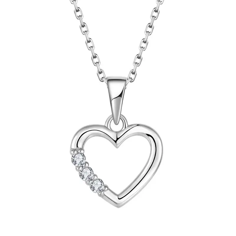 Fashion Pendant Heart Pendant 925 Silver Necklace Pendant Charm