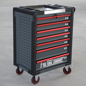 Boîte à outils en acier avec coffre à outils / Armoire <span class=keywords><strong>de</strong></span> rangement pour outils <span class=keywords><strong>de</strong></span> réparation automobile avec chariot roulant - Product Image 2