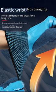 Gants <span class=keywords><strong>de</strong></span> sécurité imperméables en latex <span class=keywords><strong>de</strong></span> haute qualité personnalisables, résistants à l'usure, utilisés pour les travaux aquatiques - Product Image 5