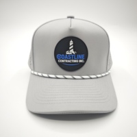 Haute qualité en gros personnalisé 5 panneau étanche Sport Gorras caoutchouc Patch Logo découpé au Laser trou chapeau Polyester corde casquette de Baseball