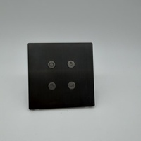 Module de panneau intelligent pour maison connectée KNX à 4 touches, bouton rond en métal Paladino, pour villa et appartement, interrupteur intelligent