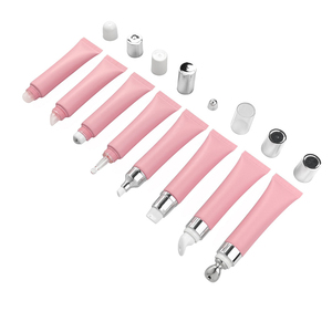 Custom Logo 15ml Lip Balm Gloss Squeeze Pink <b>Plastic</b> Tubes with Wands <b>Packaging</b> Matte Cosmetics Soft Tube - Product Image 1