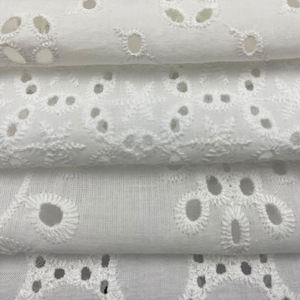 Yeni varış 60S * 60S 90*88 pamuk deliği nakış kumaş pamuk dantel kumaş İsviçre vual - Product Image 6