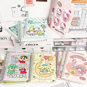 Sổ tay Sanrio dễ thương khổ A5, bìa da Culomi dày dặn, màu sắc tươi sáng, 60 trang, dùng làm nhật ký/sổ tay/sổ rời học sinh - Product Image 1