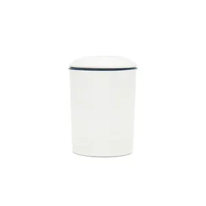 300cc Nostalgia Collection ceramic sugar bowl with lid white porcelain sugar pot mat