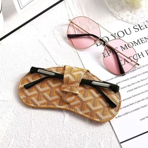 Étui à lunettes écologique en PU souple, boîte de protection pour lunettes, étui rectangulaire tendance pour le <span class=keywords><strong>rangement</strong></span> des lunettes et des cartes - Product Image 4