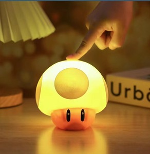 Hot Sale <strong>Super</strong> Mary LED Acrylic Mushroom Night Light <strong>Lamp</strong> Rechargeable Small 50000 Hours <strong>Mario</strong> Desktop Bedside with Sound - Product Image 6