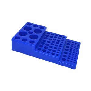 ชั้นวางหลอดเหวี่ยงสำหรับทดสอบพลาสติกอุปกรณ์ห้องปฏิบัติการ3ระดับสีน้ำเงินสีเหลืองสีเขียว - Product Image 2