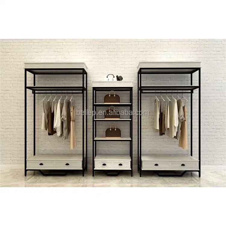 Display Rack Manufacturer Clothing Store Display Stand Boutique Woman Garment Shop Furniture Display