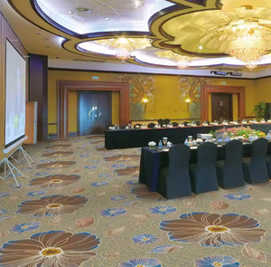 Customized Luxury 3D Red Nylon Jacquard Prayer Carpet Roll Soft Tufted Muslims Floor Rugs Machine Printed Mosque Area Rug Set - Product Image 3