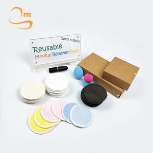 Offre Spéciale 8cm rond en <span class=keywords><strong>fibre</strong></span> <span class=keywords><strong>de</strong></span> <span class=keywords><strong>bambou</strong></span> coloré velours tampons démaquillants - Product Image 1