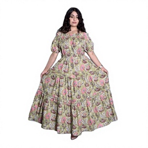 Robe Courte Florale à Manches Courtes Coupe Trapèze en Jean Style Y2K Respirante Ample Imprimée Numérique Lavable pour l'Été - Product Image 1
