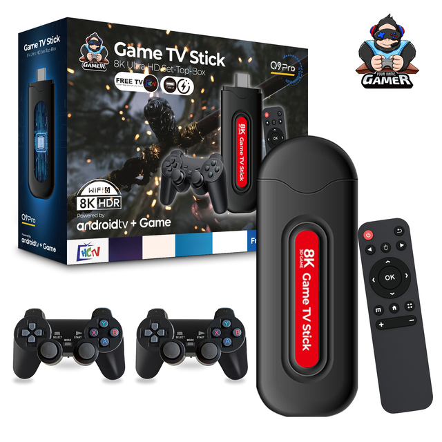 Retro Q9Pro Tv Sticks 3D Game Amlogic H313 Android 16 TF up to 64G Ultra 8K 4K 1GB RAM 8GB ROM Game Stick Fashionable