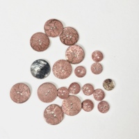 Chemises à boutons en ormeau à 2 trous avec logo personnalisé Boutons en coquille de couleur rose 12mm Vêtements de décoration en perles Tailles disponibles 10mm 17mm 20mm