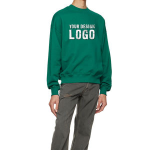 Sweat-shirt pour homme surdimensionné de couleur unie personnalisé en usine, style streetwear décontracté, lourd, délavé, épaules tombantes, sweat-shirt à capuche pour homme - Product Image 6