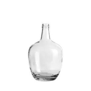Grosir transparan vas besar-Botol Perut Besar Mulut Kecil Nordic, Dekorasi Vas Botol Kaca Transparan