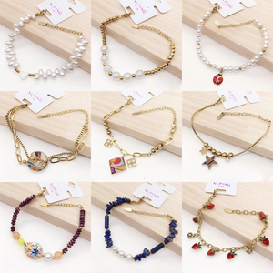 XUPING Bracciali all'ingrosso placcati oro con stelle e perle, set di bracciali da donna alla moda impilabili, gioielli mix-and-match - Product Image 2