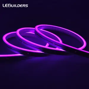 Bande lumineuse LED néon avec Tube en silicone, Flexible et Flexible, 12mm, vente en gros, 9 pièces