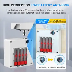 Cerradura invisible oculta Rfid, cerradura inteligente para armario, cerradura de seguridad para cajones