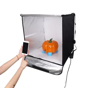 Portable 60CM LightBox 60*60*60 cm 5500K White Light Mini photo studio photography Light box