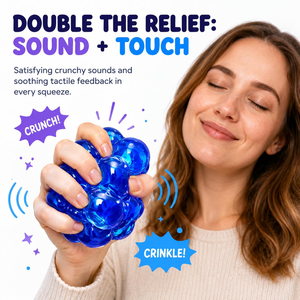 Crunchy New Crystal Gem <b>Ball</b> <b>Squeeze</b> Toys Colorful Noisy Sensory Stone Relief Toy Vacuum Sensory Squishy Novelty Gag for Autism - Product Image 3