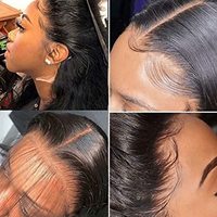 Perruque en cheveux humains, double densité, avec closure en dentelle HD 5x5, sans colle, pré-épilée, cheveux vietnamiens bruts, coupe Pixie à couches, coupe courte bob, entièrement en dentelle