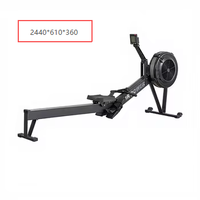 Máquina de Remo Inteligente Plegable Universal Resistente al Viento con Material de Acero al Carbono, Ejercicio Aeróbico, Peso Máximo del Usuario 150 kg