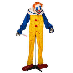 Grande figurine animatronique d'Halloween, fantôme debout transfrontalier, clown électrique effrayant pour maison hantée - Product Image 6