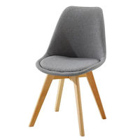Chaise de salle à manger moderne pliable en bois massif avec design capitonné pour chambre, appartement, hôtel, hôpital, atelier, usage extérieur