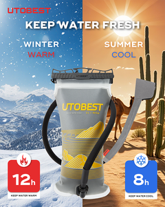 Utobest Bolsa de Hidratación con Tubo Aislado de Desconexión Rápida, 2L, Ligera, para Corredores Profesionales de Maratón y <span class=keywords><strong>Trail</strong></span> Running - Product Image 3