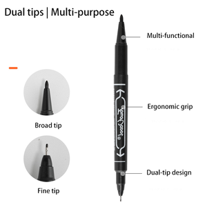 Bút Đánh Dấu nghệ thuật màu đen để Vẽ-Bút cọ với lời khuyên nỉ cho nghệ sĩ-Nguồn cung cấp nghệ thuật không thấm nước lưu trữ Bút thư pháp - Product Image 4