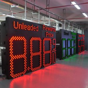 ป้ายราคาปั๊มน้ำมันขนาดใหญ่มาตรฐาน IP65 สำหรับแสดงราคาดีเซลกลางแจ้ง คุณภาพสูง ควบคุมผ่าน RF/WIFI/แอปพลิเคชัน - Product Image 1