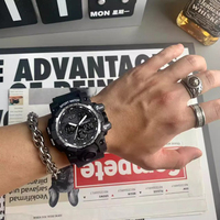 Reloj de Lujo para Hombre con Pantalla Digital de Cuarzo, Resistente al Agua 50m, Reloj Despertador LED, Cronómetro, Reloj Deportivo para Hombre, Impresionante