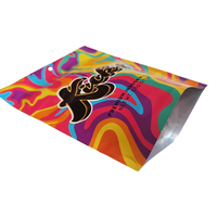 Sacs en mylar à fermeture éclair imprimés personnalisés 1g 3.5g à l'épreuve des enfants mini pochette en plastique emballage pour bonbons