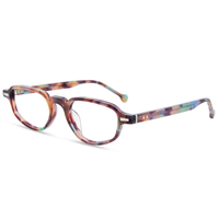 2024 nouveau cadre de lunettes myopes rétro américain oeil de chat femme non-maquillage cadre de lunettes à plaque mince