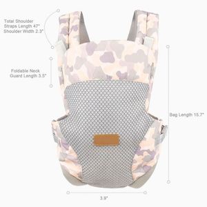 Échantillon Gratuit Porte-Bébé, Embrace Cozy 4-en-2 Porte-Bébé Ergonomique Réglable Portable Convertible Avant et Arrière - Product Image 3