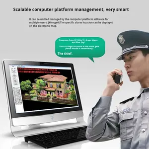 वायरलेस सौर ऊर्जा चालित एब्स सामग्री अलार्म प्रणाली उच्च संवेदनशीलता वाला एंटी-चोरी इन्फ्रारेड सेंसर - Product Image 4