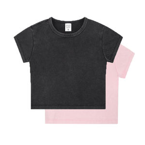<span class=keywords><strong>Camisetas</strong></span> cortas de verano para <span class=keywords><strong>mujer</strong></span>, de <span class=keywords><strong>manga</strong></span> corta, lisas, básicas, con cuello redondo, informales y holgadas. - Product Image 1
