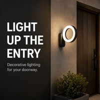 Applique murale LED architecturale extérieure, éclairage décoratif moderne, design d'éclairage uniforme pour les allées de jardin en gravier sinuose
